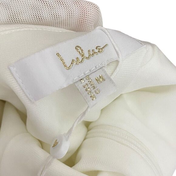 Lulus Blessed Romance Maxi Dress Womens Medium White Mermaid Event Wedding NWT - Picture 3 of 10